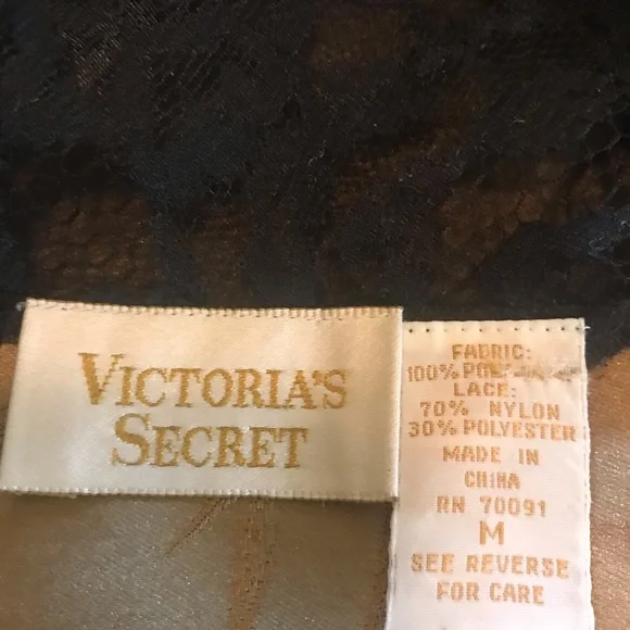 Victoria’s Secret Vintage Gold Label Black Lace Teddy - Picture 5 of 9